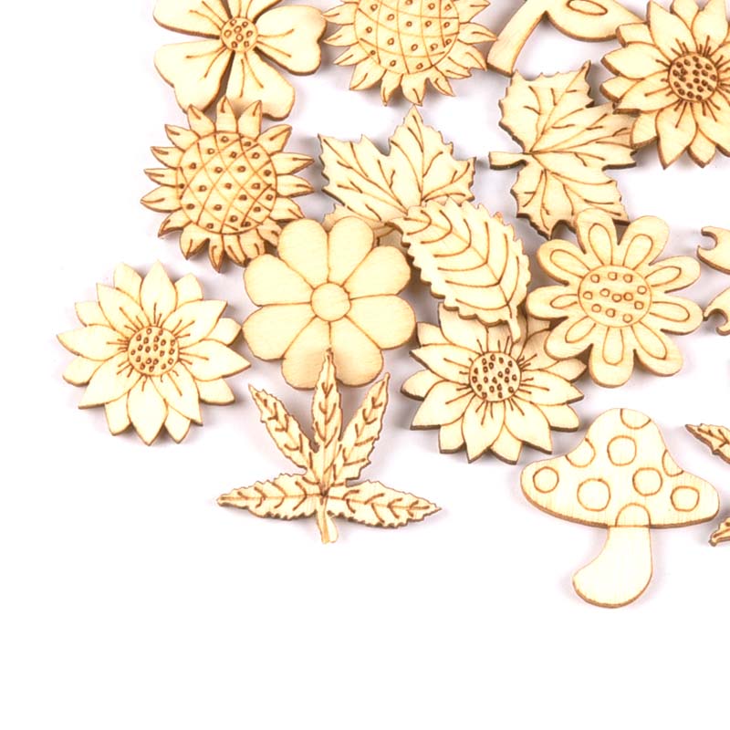30pcs 25-30mm Holz DIY Zubehör – Embellish Craft Bewertung und Preis